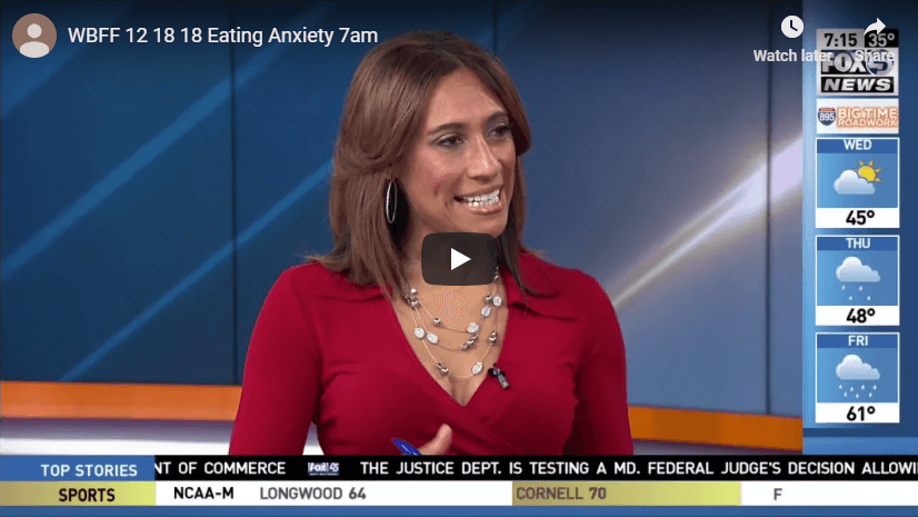 Shmuel Fischler on Fox45 Morning News: Eating Anxiety
